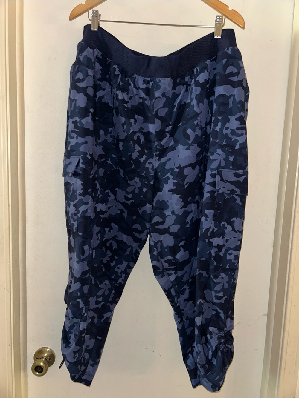 Livi Active Navy Blue Camo Track Joggers